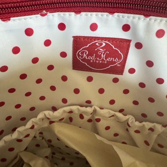 New w/tag Vintage Red Hens Diaper Bag - Picture 8 of 8